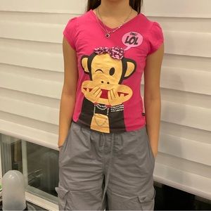 Pink Paul Frank T-shirt